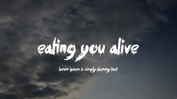 Eating You Alive Font