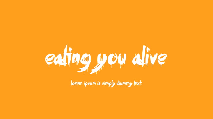 Eating You Alive Font