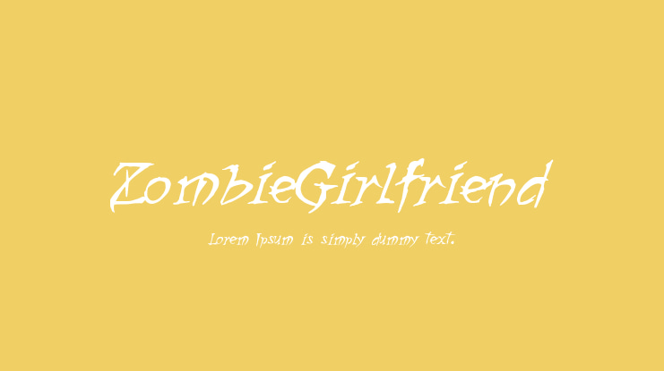 ZombieGirlfriend Font