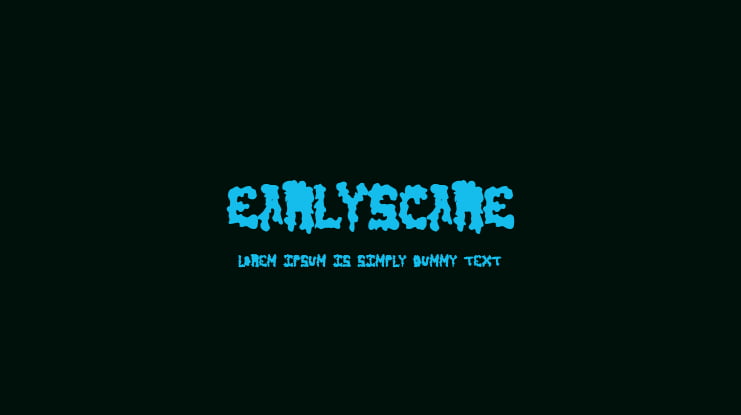 EarlyScare Font
