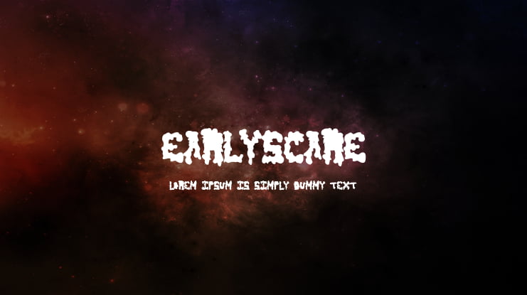 EarlyScare Font