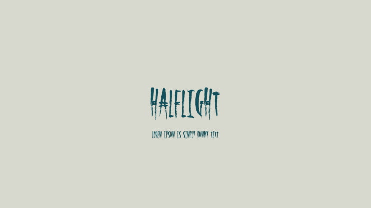 HalfLight Font