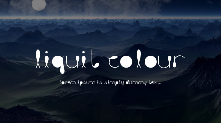 Liquit Colour Font