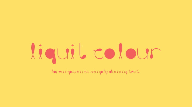 Liquit Colour Font