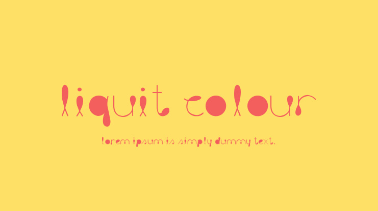 Liquit Colour Font
