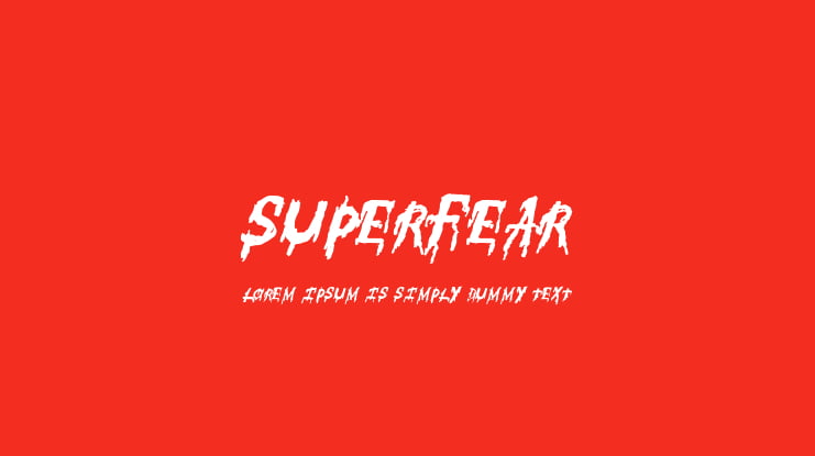 SuperFear Font