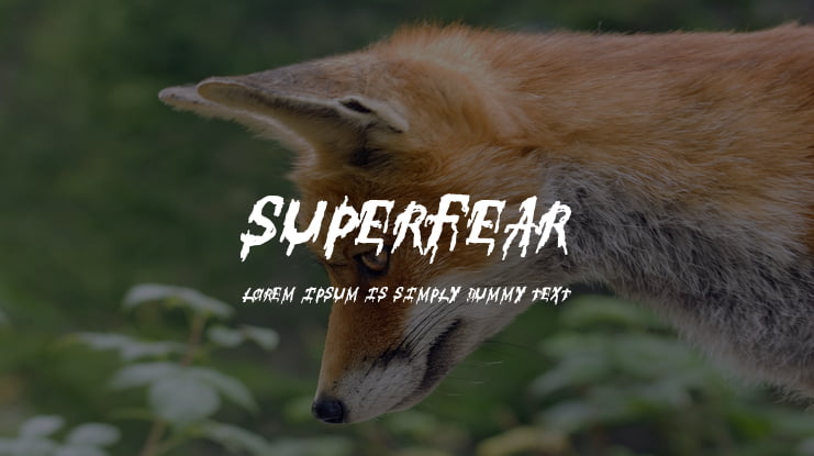 SuperFear Font