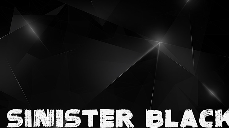 Sinister Black Font