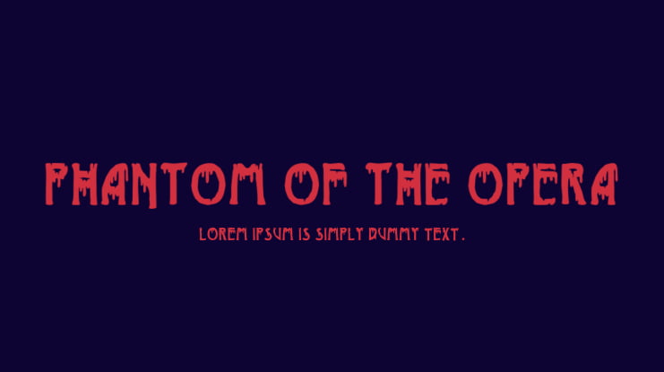 Phantom of the Opera Font