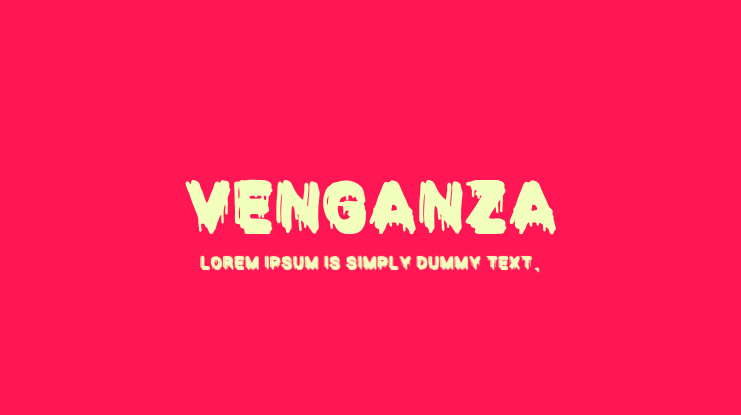 VENGANZA Font