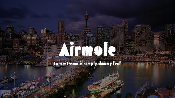 Airmole Font Family