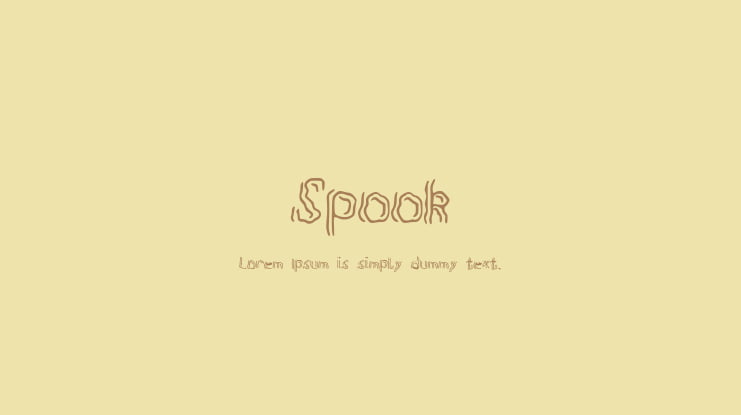 Spook Font