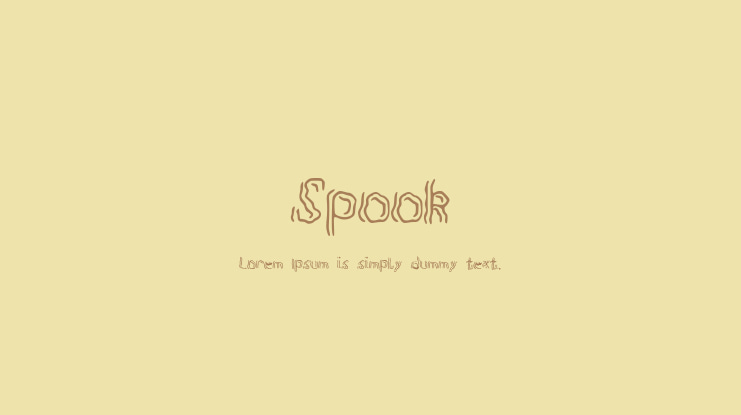 Spook Font