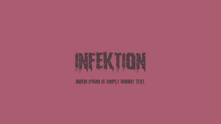 Infektion Font Family