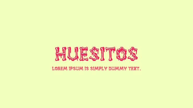 Huesitos Font