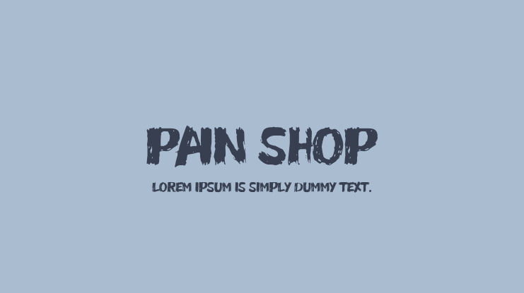 Pain Shop Font