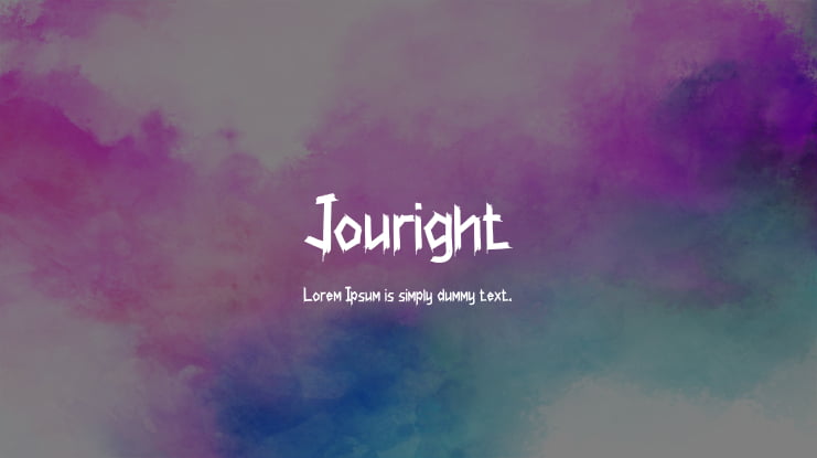 Jouright Font