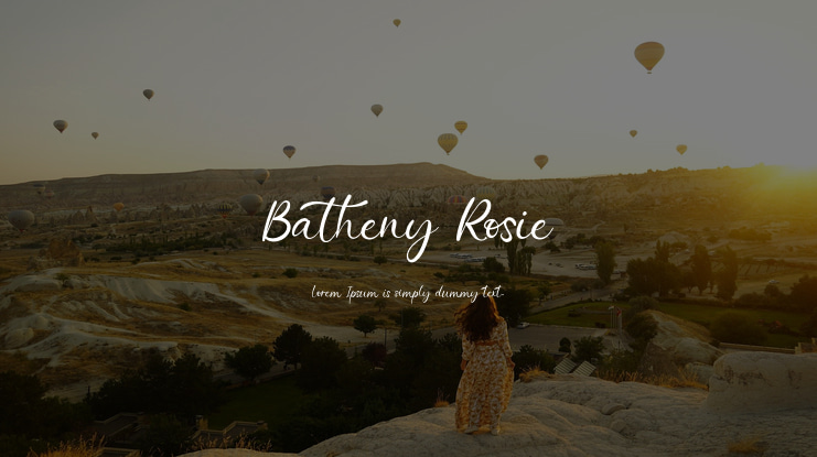 Batheny Rosie Font