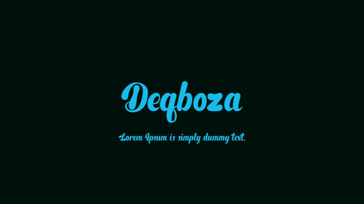 Deqboza Font