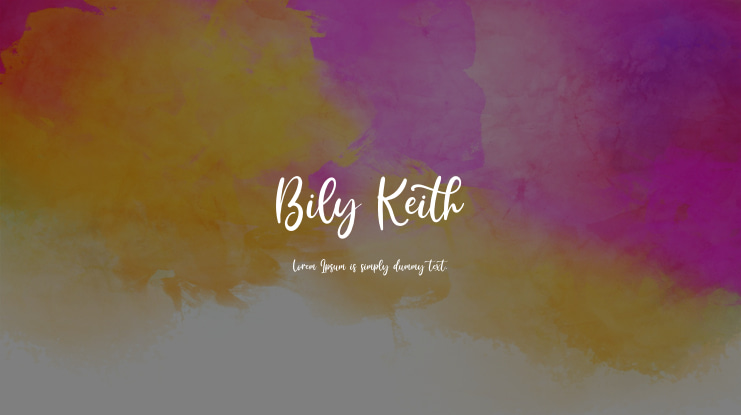 Bily Keith Font