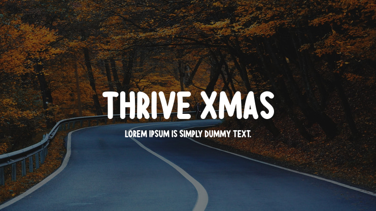 Thrive Xmas Font