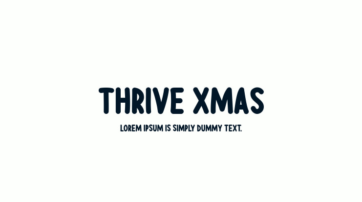 Thrive Xmas Font