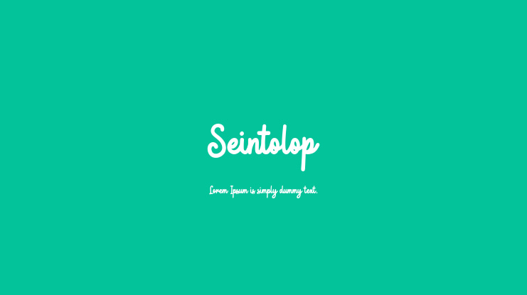 Seintolop Font