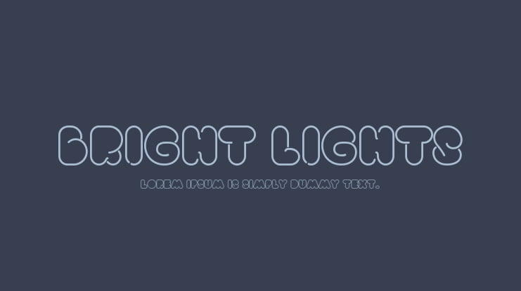 Bright Lights Font