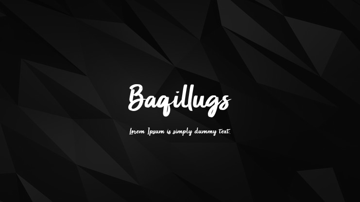 Baqillugs Font