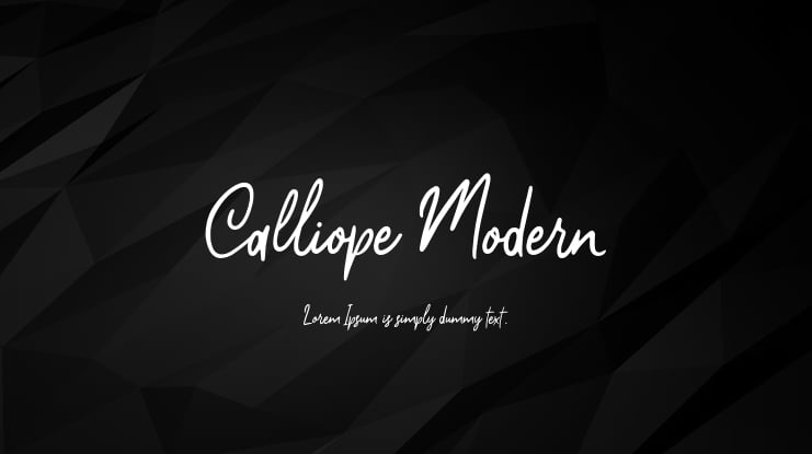 Calliope Modern Font