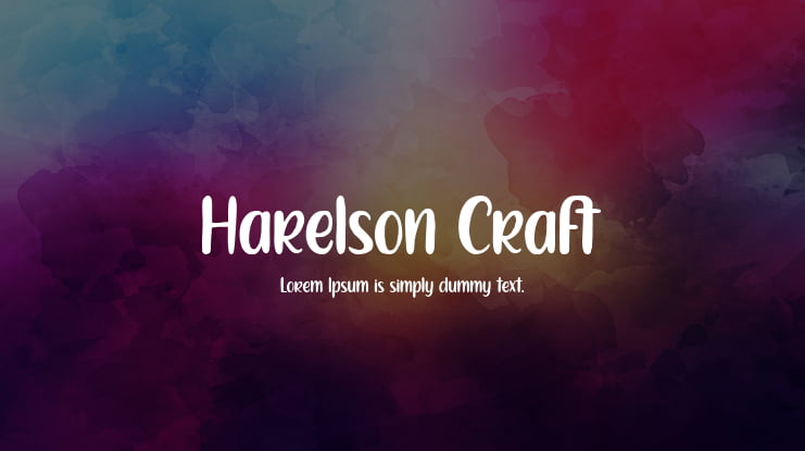 Harelson Craft Font