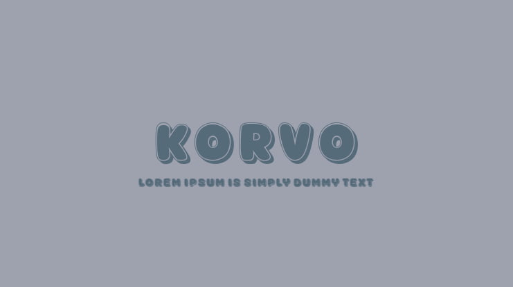 Korvo Font Family