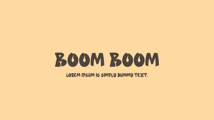 Boom Boom Font Family