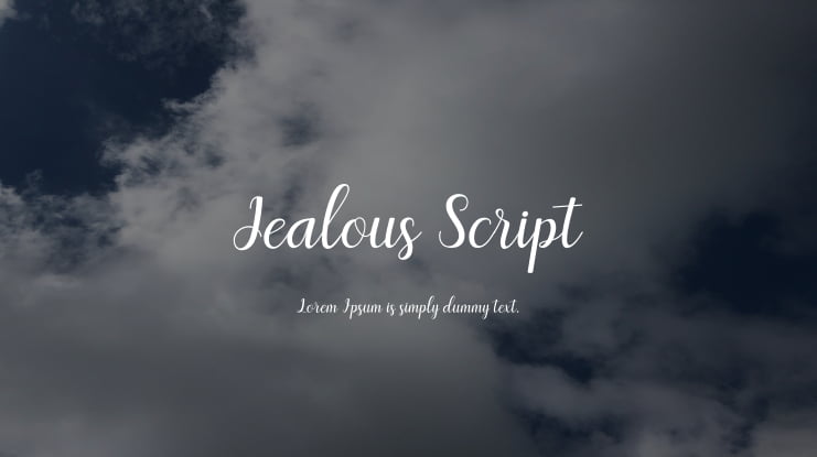Jealous Script Font
