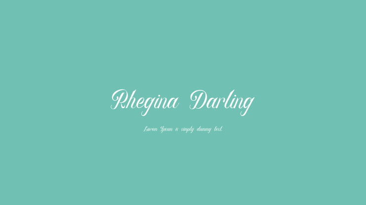 Rhegina Darling Font
