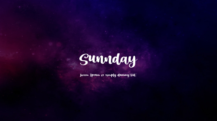 Sunnday Font Family