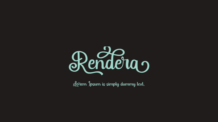 Rendera Font