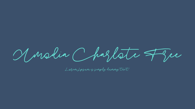 Amodia Charlote Free Font