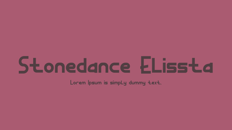 Stonedance Elissta Font