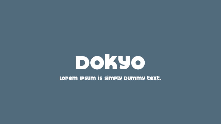 Dokyo Font