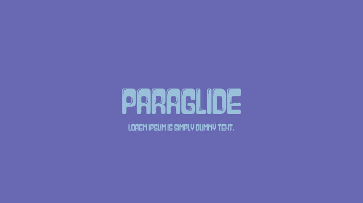 Paraglide Font Family