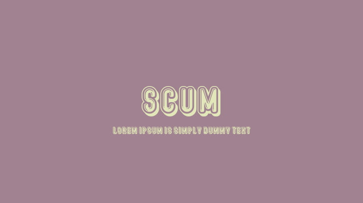 Scum Font