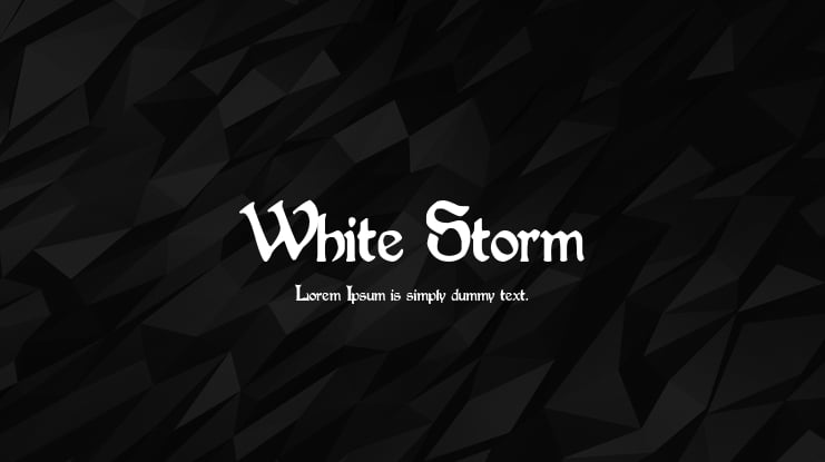 White Storm Font