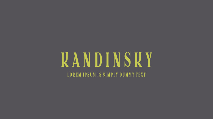 Kandinsky Font