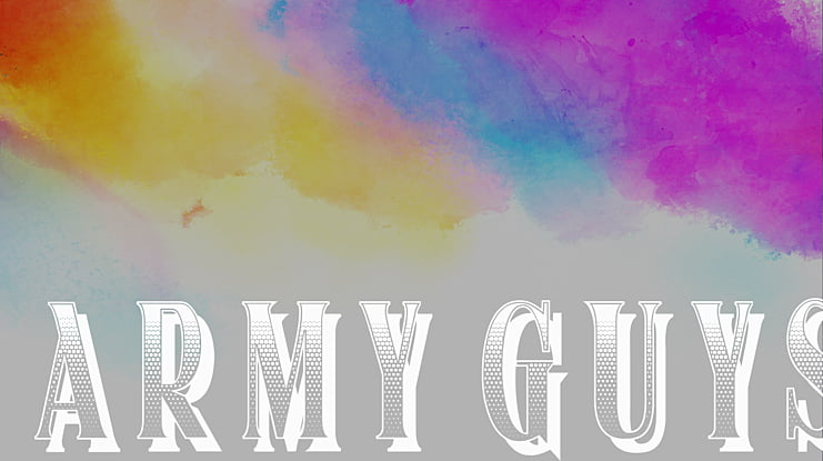 Army Guys Font