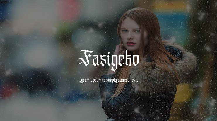 Fasigeko Font