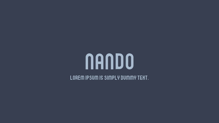Nando Font Family