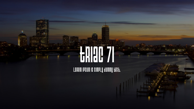 Triac 71 Font