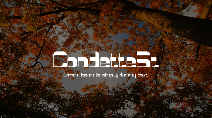 CondetteSt Font