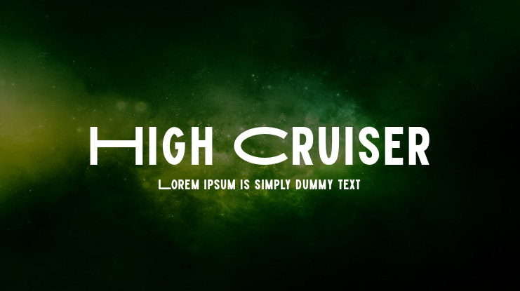 High Cruiser Font